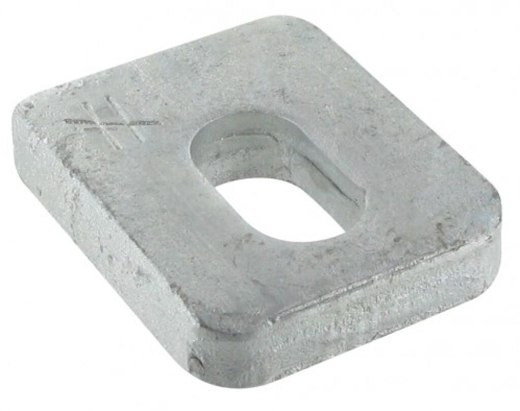 BMF-washers 50 x 50 x8/18 square, hot-dip galvanized